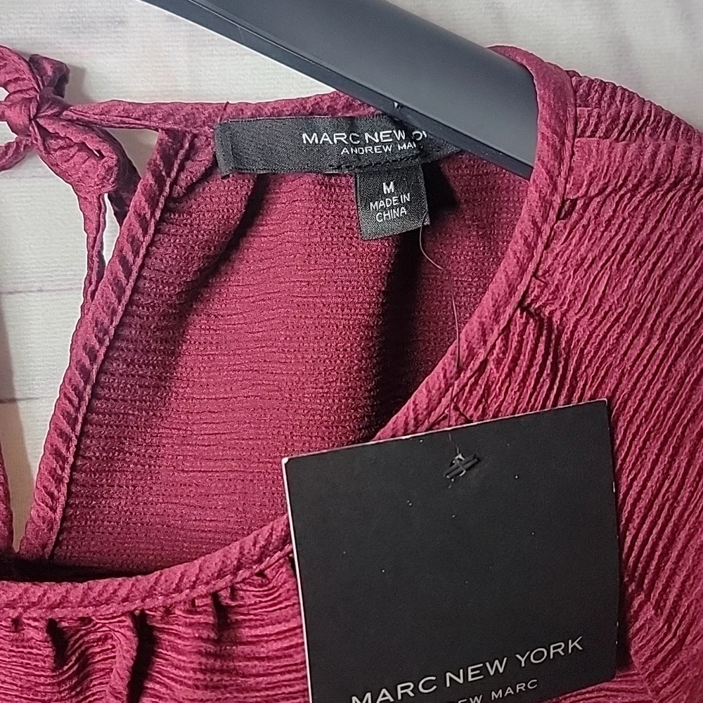 Marc New York red plum blouse - Picture 3 of 9
